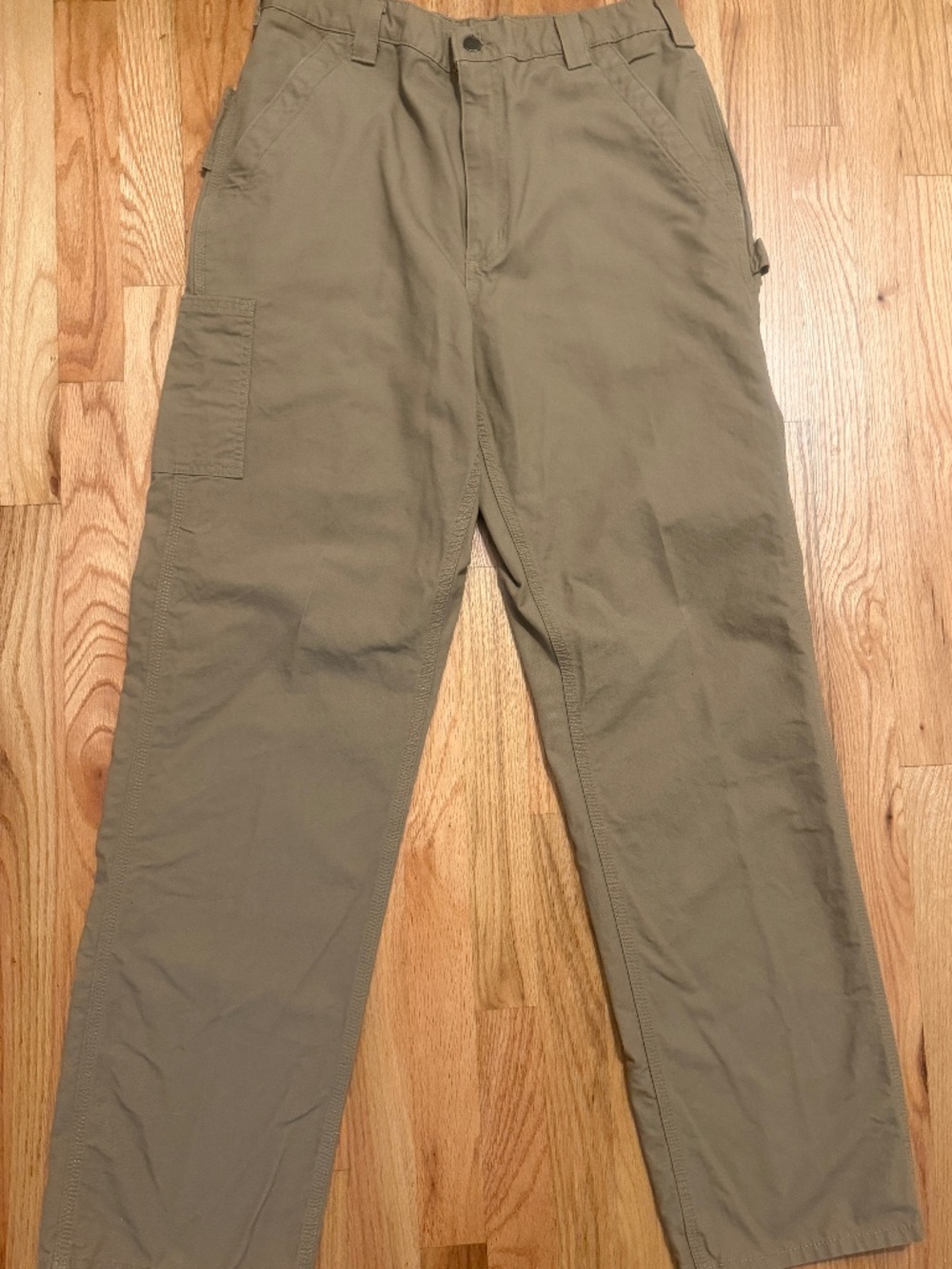 Carhartt Loose Fit Canvas Utility Carpenter Workpant khaki brown 34x34 gorpcore